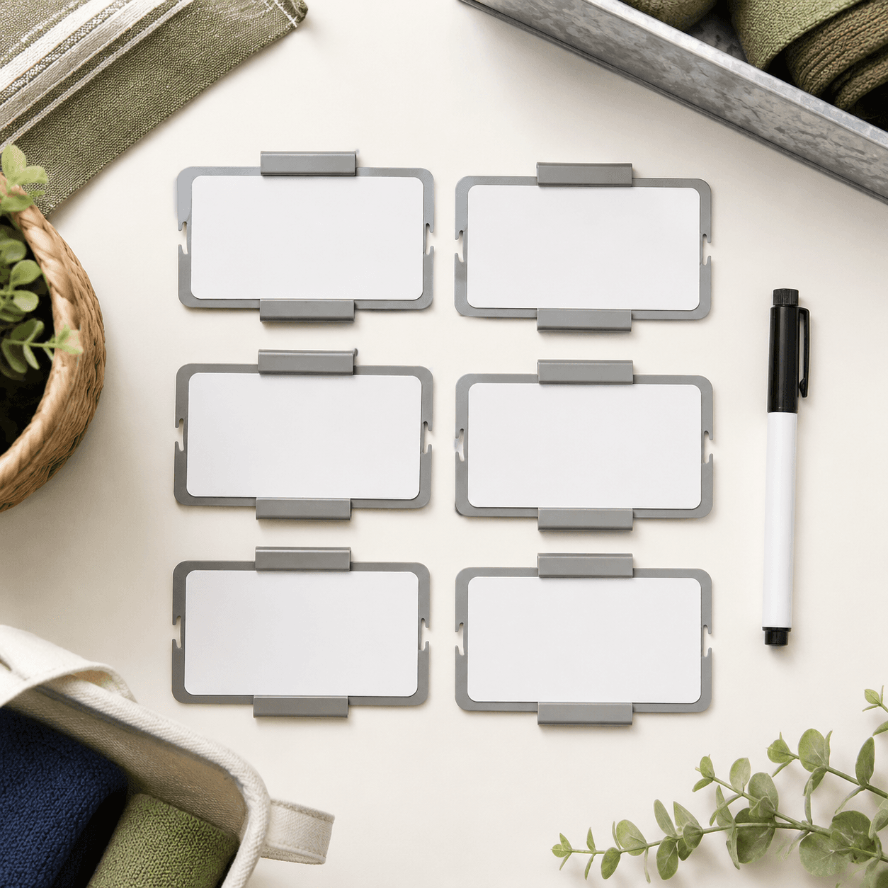 Reusable Sorting Labels — Write-on, wipe-off labels for bins, baskets and boxes.