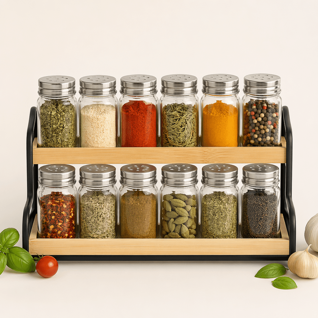 Spice Jar & Rack Set (12)